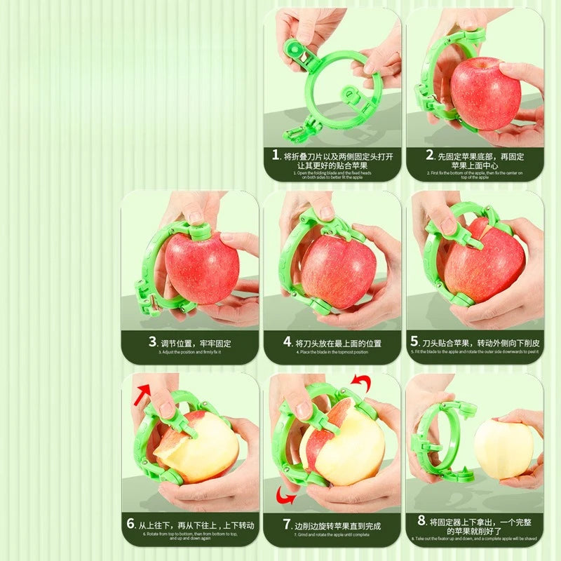 Handheld Rotary Apple Peeler Spiral Slicer
